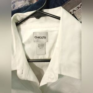 Chicos white blouse size 3